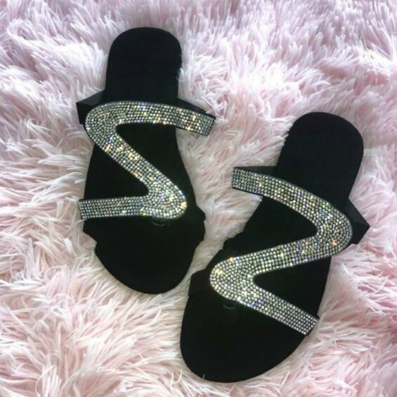 Bling Bling Beach Slide Slippers