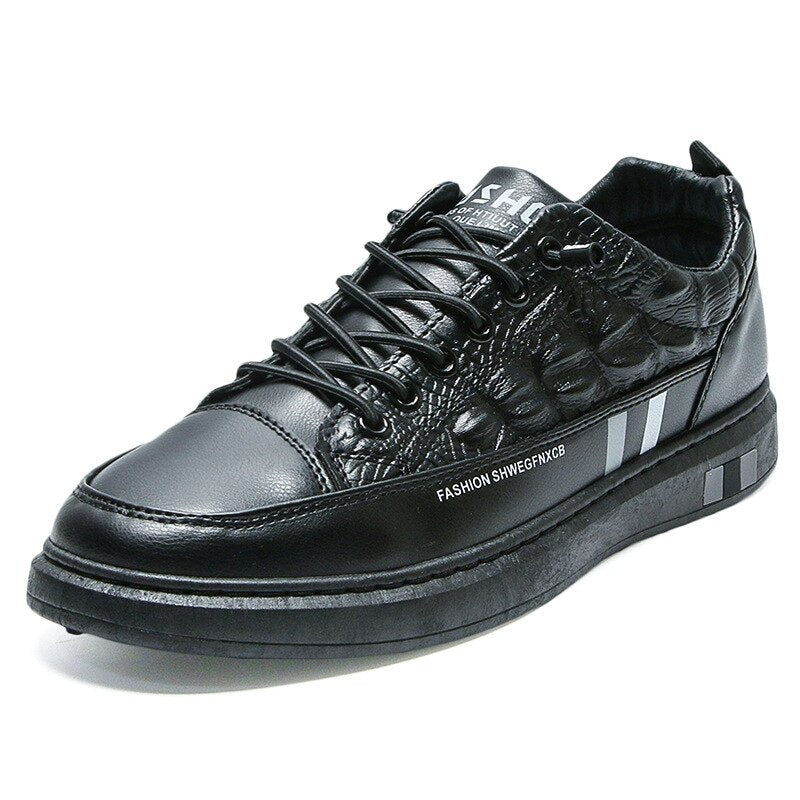 Lo Top Croc Leather Sneakers