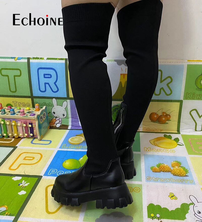 Echoine Reach Knitted-soled Boots