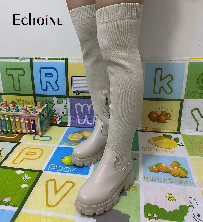 Echoine Reach Knitted-soled Boots