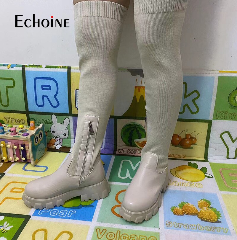 Echoine Reach Knitted-soled Boots