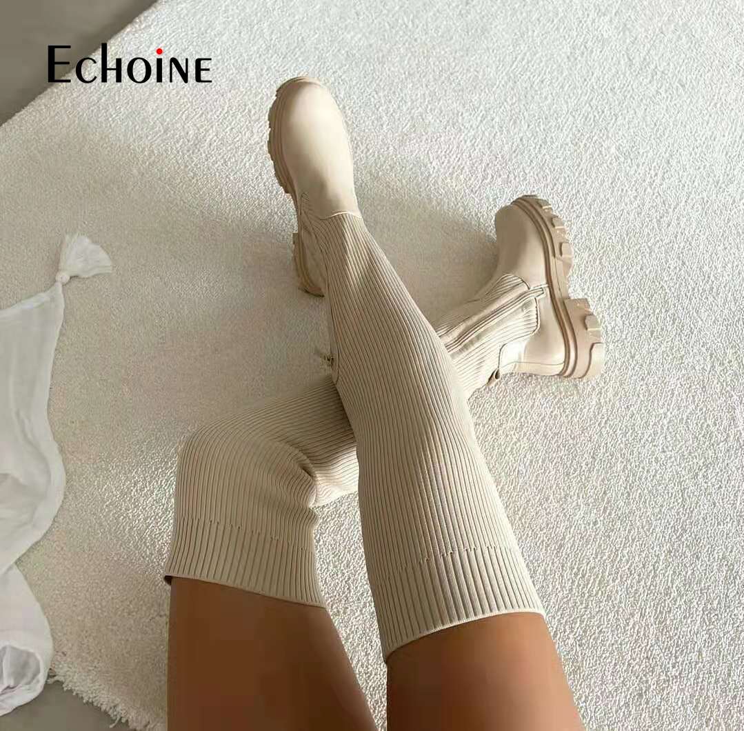 Echoine Reach Knitted-soled Boots