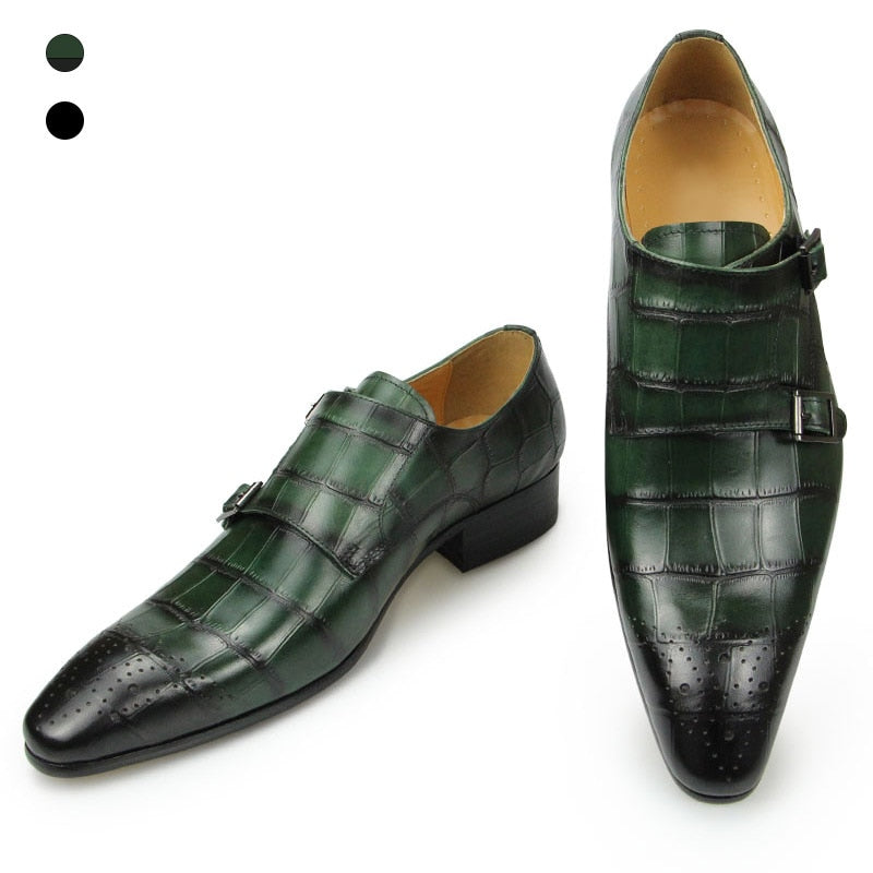 Silky Rep Leather Dress Loafers