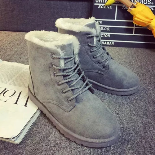 Foxxer Plush Furr Lace Up Boots