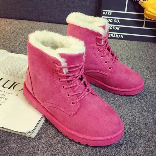 Foxxer Plush Furr Lace Up Boots