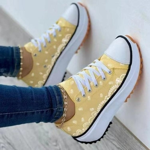 Bandana Pattern Canvas All Star Women Sneakers