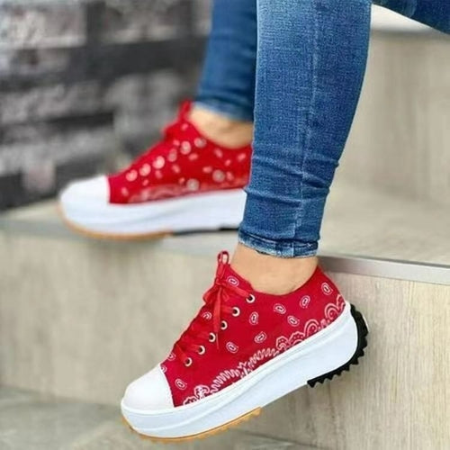 Bandana Pattern Canvas All Star Women Sneakers