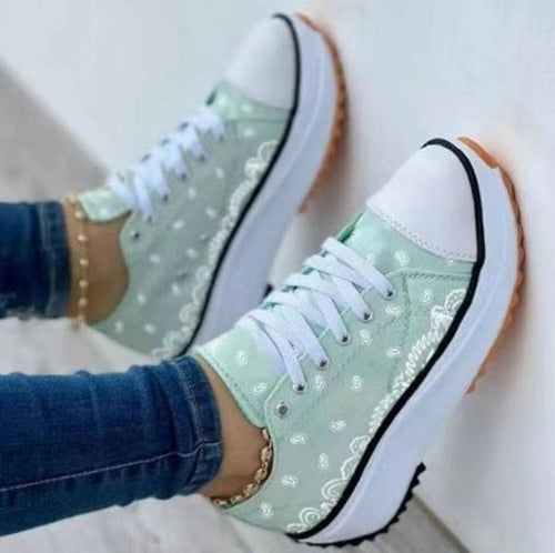 Bandana Pattern Canvas All Star Women Sneakers